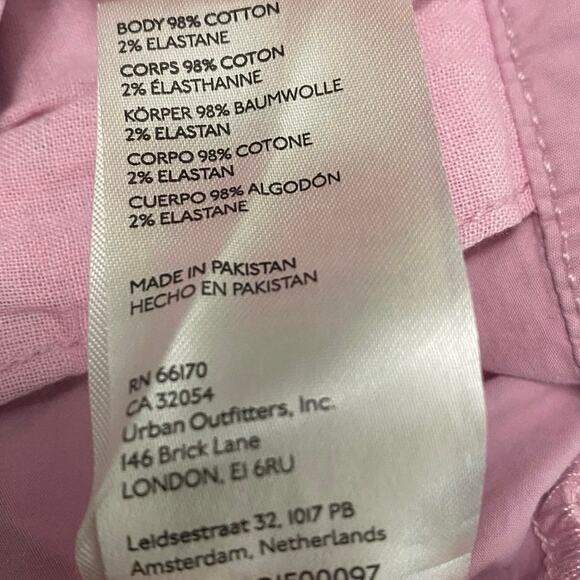 Free People Luca Barrel Pink Cropped Pleated Pants Womens Size 4 X 25 Casual - Picture 7 of 9